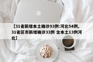【31省新增本土确诊93例:河北54例,31省区市新增确诊33例 含本土13例河北】