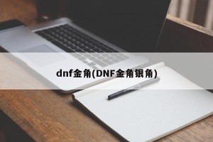 dnf金角(DNF金角银角)